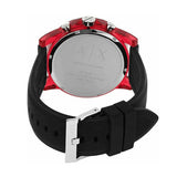 Armani Exchange Outerbanks Chronograph Black Dial Black Silicone Strap Watch For Men - AX1338 Authentic Buy Shop Now