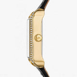 Michael Kors Lake Quartz White Dial Black Leather Strap Watch For Women - MK2762 Authentic Buy Shop Now