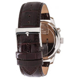 Guess Chronograph Quartz White Dial Brown Leather Strap Watch For Men - W0380G1 Authentic Buy Shop Now