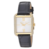 Michael Kors Lake Quartz White Dial Black Leather Strap Watch For Women - MK2762 Authentic Buy Shop Now