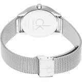 Calvin Klein Minimal Black Dial Silver Mesh Bracelet Watch for Women - K3M22123 Authentic Buy Shop Now