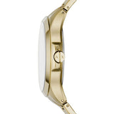 Armani Exchange Hampton Chronograph Gold Dial Gold Steel Strap Watch For Men - AX2415 Authentic Buy Shop Now