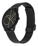 Calvin Klein Minimal Black Dial Black Mesh Bracelet Watch for Men - K3M214X1 Authentic Buy Shop Now