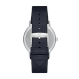 Emporio Armani Kappa Quartz Blue Dial Blue Leather Strap Watch For Women - AR11012 Authentic Buy Shop Now