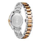 Versace Hellenyium GMT Blue Dial Two Tone Steel Strap Watch for Men - V11060017 Authentic Buy Shop Now