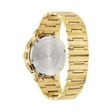 Versace Greca Chronograph Black Dial Gold Steel Strap Watch For Men - VEZ900421 Authentic Buy Shop Now