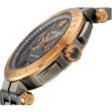 Versace Aion Chronograph Black Dial Grey Steel Strap Watch for Men - VBR050017 Authentic Buy Shop Now