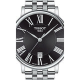 Tissot Carson Premium Black Dial Silver Steel Strap Watch For Men - T122.410.11.053.00 Authentic Buy Shop Now