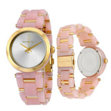 Michael Kors Delray Rose Gold Dial Pink Steel Strap Watch for Women - MK4316 Authentic Buy Shop Now