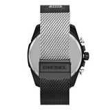 Diesel Mega Chief Chronograph Black Dial Black Mesh Bracelet Watch For Men - DZ4514 Authentic Buy Shop Now