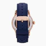 Fossil Townsman Twist Skeleton Blue Dial Blue Leather Strap Watch for Men - ME1138 Authentic Buy Shop Now