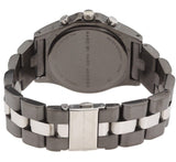 Marc Jacobs Blade Chronograph Black Dial Two Tone Steel Strap Watch for Women - MBM3179 Authentic Buy Shop Now