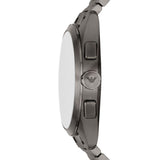Emporio Armani Chronograph Quartz Blue Dial Grey Steel Strap Watch For Men - AR11481 Authentic Buy Shop Now