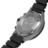 Emporio Armani Diver Chronograph Black Dial Black Silicon Strap Watch For Men - AR11515 Authentic Buy Shop Now