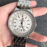 Breitling Navitimer Automatic 41mm White Dial Stainless Steel Mens Watch - A17326211G1A1 Authentic Buy Shop Now