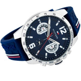 Tommy Hilfiger Decker Blue Dial Blue Rubber Strap Watch for Men - 1791476 Authentic Buy Shop Now