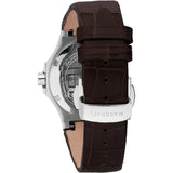 Maserati Potenza Silver Dial Brown Leather Strap Watch For Women - R8851108506 Authentic Buy Shop Now