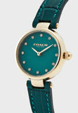 Coach Park Analog Green Dial Green Leather Strap Watch for Women - 14503534 Authentic Buy Shop Now