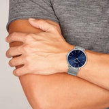 Hugo Boss Horizon Quartz Blue Dial Silver Mesh Bracelet Watch For Men - 1513541 Authentic Buy Shop Now