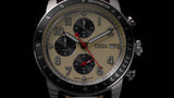 Fossil Sport Tourer Chronograph Black Dial Silver Steel Strap Watch for Men - FS6045 Authentic Buy Shop Now