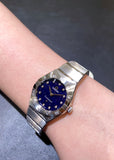 Omega Constellation Manhattan Quartz Diamonds Blue Dial Silver Steel Strap Watch for Women - 131.10.25.60.53.001 Authentic Buy Shop Now