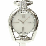 Gucci Horsebit Collection Diamonds Mother of Pearl White Dial Silver Steel Strap Watch For Women - YA139504 Authentic Buy Shop Now