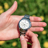 Tommy Hilfiger Haven Multifunction Chronograph White Dial Silver Steel Strap Watch For Women - 1782194 Authentic Buy Shop Now