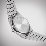 Tissot T Classic PRX Blue Dial Silver Steel Strap Watch For Men - T137.410.11.041.00 Authentic Buy Shop Now