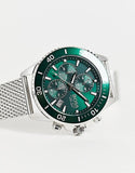 Hugo Boss Admiral Green Dial Silver Mesh Bracelet Watch for Men - 1513905 Authentic Buy Shop Now