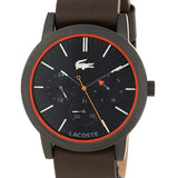 Lacoste Metro Black Dial Brown Leather Strap Watch for Men - 2010877 Authentic Buy Shop Now