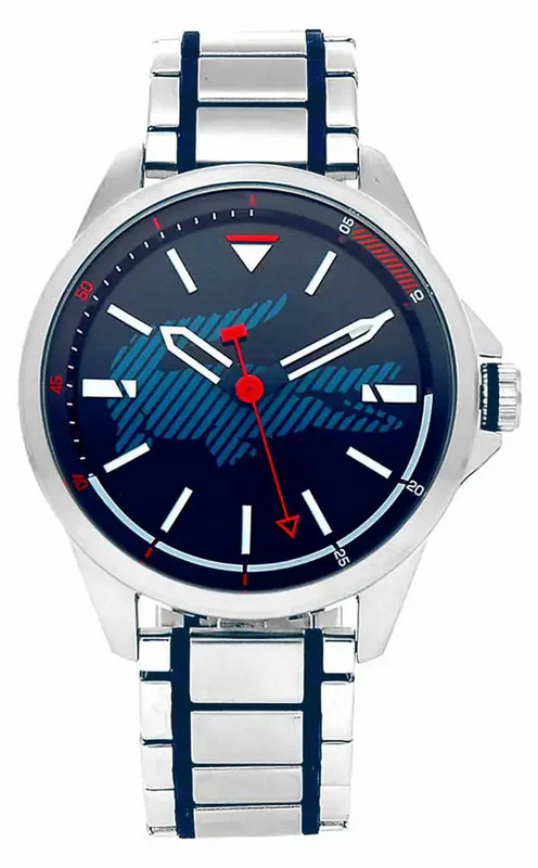 Lacoste Capbreton Blue Dial Silver Steel Strap Watch for Men - 2010944 Authentic Buy Shop Now