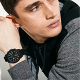 Lacoste 12.12 Chronograph Black Dial Black Silicone Strap Watch for Men - 2010972 Authentic Buy Shop Now