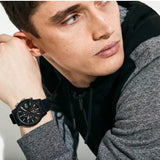 Lacoste 12.12 Chronograph Black Dial Black Silicon Strap Watch for Men - 2011012 Authentic Buy Shop Now
