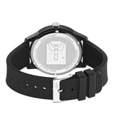 Lacoste 12.12 Black Dial Black Silicon Strap Watch for Men - 2010986 Authentic Buy Shop Now