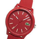 Lacoste 12.12 Red Dial Red Silicon Strap Watch for Men - 2010988 Authentic Buy Shop Now