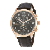 Tissot Chrono XL Black Dial Brown Leather Strap Watch For Men - T116.617.36.057.01 Authentic Buy Shop Now