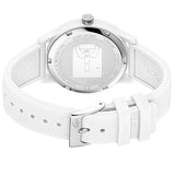 Lacoste 12.12 White Dial White Silicone Strap Watch for Men - 2011039 Authentic Buy Shop Now
