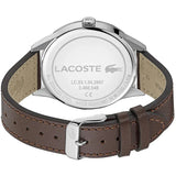 Lacoste Continental Blue Dial Brown Leather Strap Watch for Men - 2011040 Authentic Buy Shop Now
