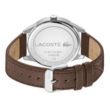 Lacoste Vienna Grey Dial Brown Leather Strap Watch for Men - 2011045 Authentic Buy Shop Now