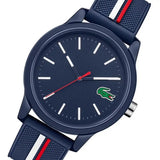 Lacoste 12.12 Blue Dial Two Tone Silicon Strap Watch for Men - 2011070 Authentic Buy Shop Now