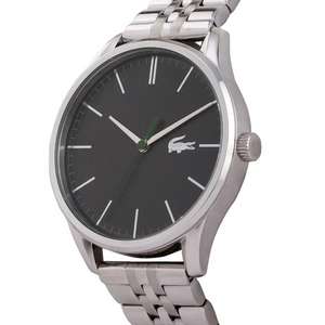 Lacoste Vienna Gray Dial Gray Steel Strap Watch for Men - 2011073T Authentic Buy Shop Now