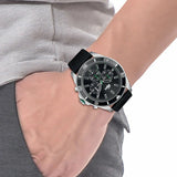 Lacoste Tiebreaker Chronograph Black Dial Black Silicone Strap Watch for Men - 2011152 Authentic Buy Shop Now