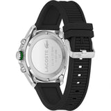 Lacoste Tiebreaker Chronograph Black Dial Black Silicone Strap Watch for Men - 2011152 Authentic Buy Shop Now