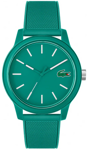 Lacoste 12.12 Cyan Green Dial Cyan Green Silicon Strap Watch for Men - 2011192 Authentic Buy Shop Now