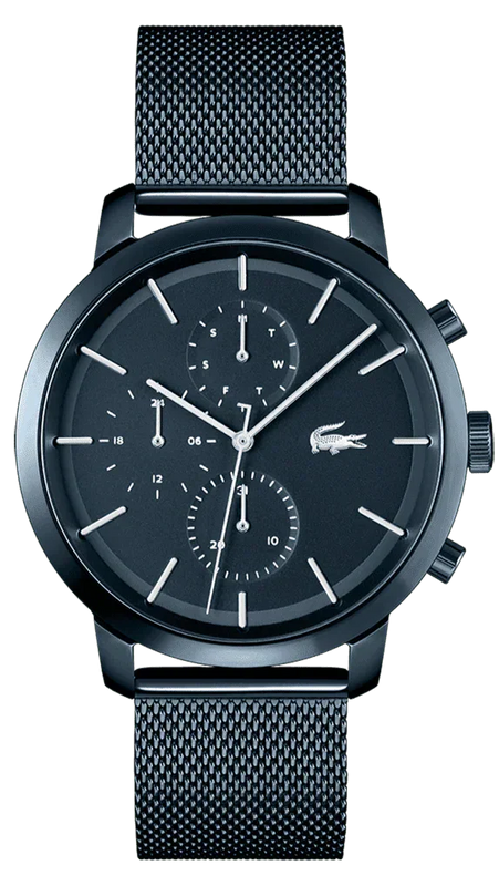 Lacoste Replay Blue Dial Blue Steel Strap Watch for Men - 2011196 Authentic Buy Shop Now