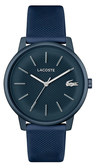 Lacoste 12.12 Move Blue Dial Blue Silicon Strap Watch for Men - 2011241 Authentic Buy Shop Now