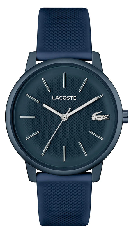Lacoste 12.12 Move Blue Dial Blue Silicon Strap Watch for Men - 2011241 Authentic Buy Shop Now