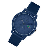 Lacoste 12.12 Chronograph Blue Dial Blue Silicone Strap Watch for Men - 2011244 Authentic Buy Shop Now