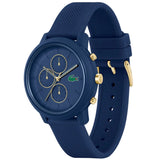 Lacoste 12.12 Blue Dial Blue Silicon Strap Watch for Men - 2011248 Authentic Buy Shop Now