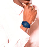Lacoste 12.12 Blue Dial Blue Silicon Strap Watch for Men - 2011248 Authentic Buy Shop Now